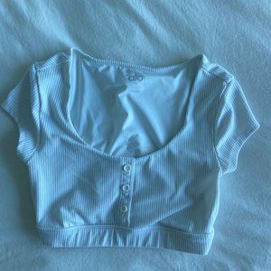 ALO RIBBED SHORT SLEEVE